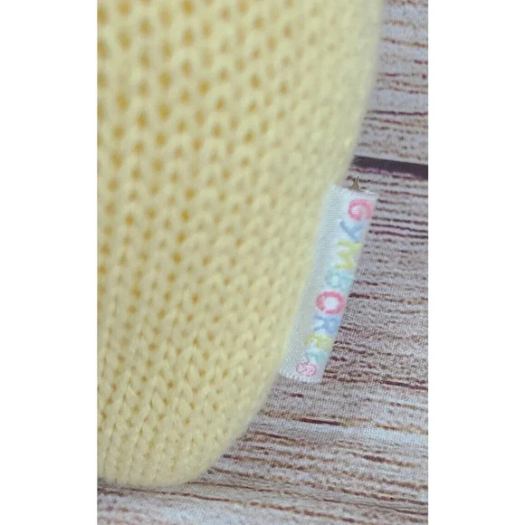 Vintage Gymboree Plush Knit Teddy Bear Stuffed Animal Toy Yellow 12" - Picture 5 of 7